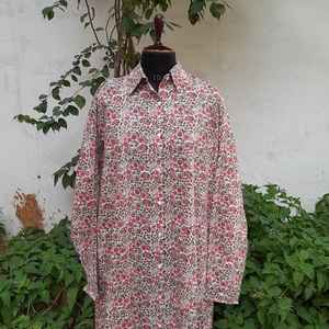 ชุดเดรสผ้าพิมพ์ลายสไตล์ยุโรป ออกแบบเอง ติดกระดุม แขนยาว มีกระเป๋า ชุดลำลองสำหรับผู้หญิง - Product Image 1