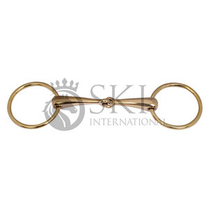 Embouchure en cuivre à conception personnalisable Double joint SS Anneau lâche Mèche Cheval Produit équestre pour une conduite sûre - Product Image 3