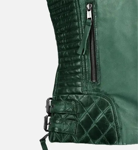 Ropa de abrigo de cuero de alta gama para mujer Aspecto elegante, tamaños personalizados, compatible con etiqueta privada, suministro OEM - Product Image 3