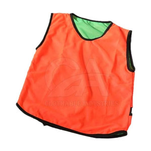 Bavoir réversible à usage extérieur Logo personnalisé Construction en tissu Bon marché Bavoir réversible à haute visibilité - Product Image 1