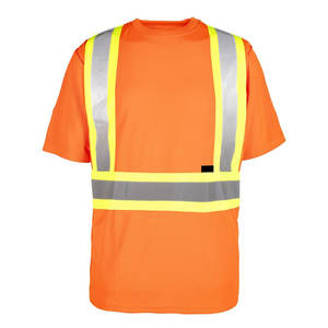 Chemise de travail respirante à manches courtes avec détails réfléchissants pour l'entretien routier et les chantiers extérieurs - Product Image 1