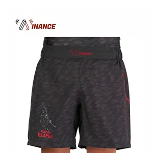 Mma Shorts Gemaakt Op Specificatie Van De Klant Met Elke Vorm Van Afdrukken Sublimatie Borduurwerk Custom Sublimatie Mma Shorts