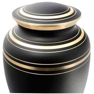 Nouvel arrivage d'urnes noires en laiton pour la crémation des cendres humaines au prix le plus bas - Product Image 3