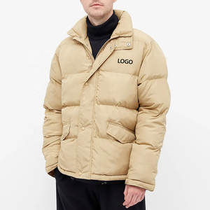 Veste d'hiver matelassée personnalisable de haute qualité pour hommes, tissu polaire chauffant à col montant et matériau en toile, OEM le plus vendu - Product Image 6