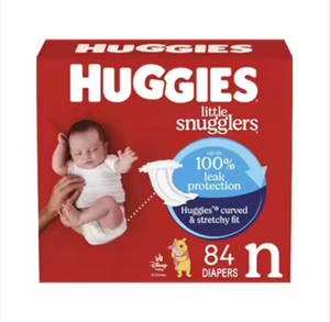 Pañales para Bebé New Little Snugglers, 27-35 Libras, Paquete de 3, Algodón y Pulpa de Celulosa, Suaves, Transpirables, Absorbentes, con Protección Contra Fugas, Diseño Impreso - Product Image 1