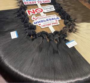 Extensions de cheveux humains vietnamiens tissées à la main, couleur naturelle, 100 % vierges, cuticules alignées, meilleur prix, meilleure qualité - Product Image 1