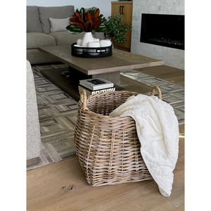 <b>Square</b>-bottomed Rattan <b>basket</b> Handmade Storage <b>Basket</b> Wholesale eco-friendly Made in Viet Nam - Product Image 6