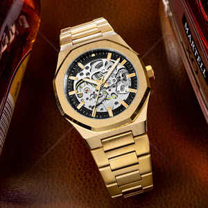 Reloj de Lujo para Hombre, de Acero Inoxidable, Esqueleto, Mecánico Automático, Luminoso, Resistente al Agua, para Negocios, Suministro OEM ODM - Product Image 2