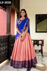 Latest Design High Quality Indian Choli for party wear and wedding Lehenga Choli with Plain With Lase Border Georgette Dupatta - Product Image 6