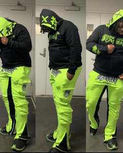 Sudaderas con capucha personalizadas de alta calidad Heavyweight 100% algodón French Terry Puff Printing Streetwear Y2k Full Zip up Hoodie para hombres - Product Image 3