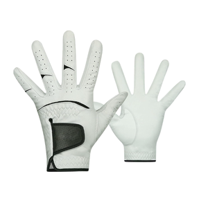 Vente en gros de gants de golf Cabretta en cuir véritable de qualité supérieure pour hommes avec logo personnalisé respirant au design doux pour gaucher - Product Image 1