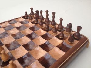 Tablero de Ajedrez de madera natural de oveja, juegos de tablero de ajedrez de madera en ajedrez, juego de mesa de damas de backgammon para adultos y - Product Image 6