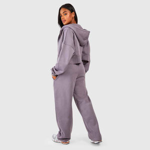 Sudadera con Capucha y Pantalones Deportivos de Invierno para Mujer, los Más Vendidos, OEM, 100% Algodón, Ligeros, Personalizables, Diseño Estampado FUFF - Product Image 2