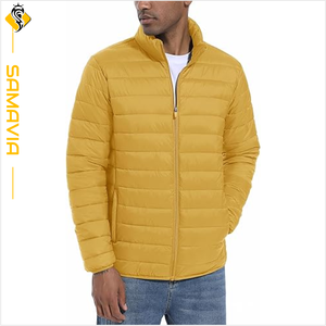 Chaqueta acolchada ligera y cálida para hombre, ropa de abrigo acolchada con cremallera transpirable para exteriores, lista para enviar - Product Image 2