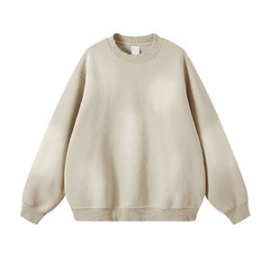 Sweat-shirts d'hiver surdimensionnés unisexes personnalisés de haute qualité, imprimés, délavés au soleil, 100% coton molletonné respirant - Product Image 3