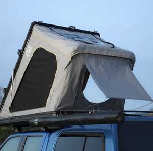 Customized Aluminum Truck Camper Camping Roof Top Tent Hard Shell Short <b>Bed</b> Mid-size Pick up <b>Canopy</b> with Tent for sale to EU - Product Image 2