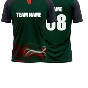 Nouveau design Chemise de cricket élégante à demi-manches Maillot d'équipe pour garçons T-shirt d'entraînement de cricket de style d'entraînement OEM - Product Image 6