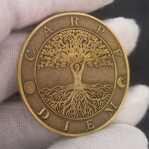 Memento Mori Carpe <span class=keywords><strong>Diem</strong></span> Coin Pièce de défi de jeton de rappel stoïque - Product Image 4