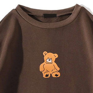 Vente en gros de sweatshirt ours vert menthe pour femmes tissu tricoté de haute qualité nouveau style tendance avec logo avant pour la pêche d'hiver - Product Image 2