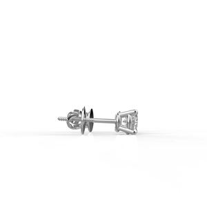 Avarta 25 Cents Fine Sterling <b>Silver</b> <b>Stud</b> Earrings White Gold Plating IGI Certified Diamond Trendy Solitaire Design Party Gift - Product Image 6