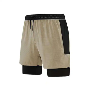 Light Weight Double Layer Multi Panel <b>Shorts</b> Casual Gym Wear <b>Men's</b> Summer Sport Polyester <b>Short</b> Streetwear Basketball <b>Shorts</b> - Product Image 3