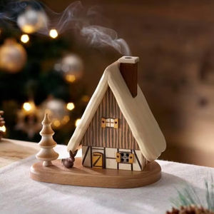 Juego de Quemadores de Incienso de Sándalo Ecológico de Lujo, Uso Religioso, Madera Aromática - Product Image 1