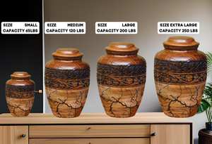 Urna para Cremación de Adultos, Masculina y Femenina, para Entierro, Urna de Madera de Palisandro Hecha a Mano para Mamá y Papá, Urnas de Madera para Cenizas Humanas - Product Image 2