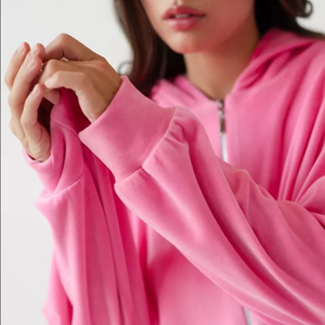 Winter Vintage Embroidered Long Drop Shoulder 2 Piece <b>Set</b> Joggers Pants Sweatshirt Sweatpants Blank Hoodies Oversized Cuffs - Product Image 3