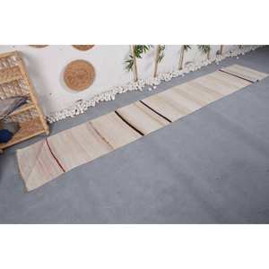 พรมเรียบง่ายสไตล์ตุรกีวินเทจแบบเรียบง่ายลายทางสีเบจผ้าปะต่อดีไซน์ทรงสี่เหลี่ยมผืนผ้า9x12วัสดุผ้าขนสัตว์ยางรองหลังสำหรับวัยรุ่น - Product Image 2