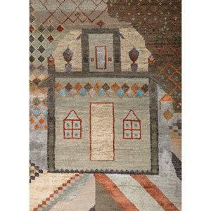 Alfombra Rectangular Manchaha Verde de Lana y Seda de Bambú Anudada a Mano de 10mm para Pasillo, Alfombra Rectangular Hecha a Mano para el Hogar Les-2699 - Product Image 3