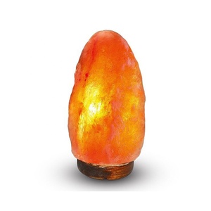 Lampe de sel sculptée en forme naturelle, rose clair, en matériau organique, avec ioniseur de qualité supérieure et emballage - Sian Enterprises - Product Image 4