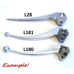 Embrague de bola de tipo grande original / palanca de freno delantero Lambretta GP/DL (+ adaptador) S3) - Product Image 2