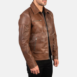 Breathable And Lightweight Genuine <b>Leather</b> Winter <b>Jacket</b> For Men Offering Comfort Style And <b>Long</b> Lasting Durability - Product Image 4