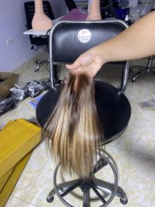 Top vente en gros Super Double dessiné os de cheveux bruts paquet droit vietnamien os de cheveux bruts soie droite 28 pouces faisceaux de cheveux humains - Product Image 4