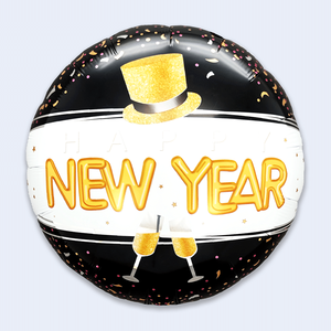 Globo de Año Nuevo 45X51Cm Diseño Feliz Año Nuevo Decoración para Fiestas - Product Image 1