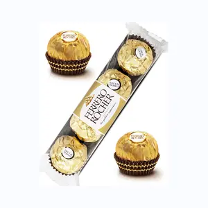 Ferrero Rocher, 42 Count, Gourmet Milk Chocolate Hazelnut, Valentine's  Chocolate, Individually Wrapped, 18.5 oz