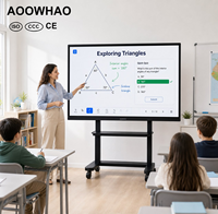 Pizarra Interactiva Inteligente Multifuncional con Pantalla 4K Ultra HD de 55/65/75/85/86 Pulgadas para Enseñanza y Uso en Oficina, Alta Claridad