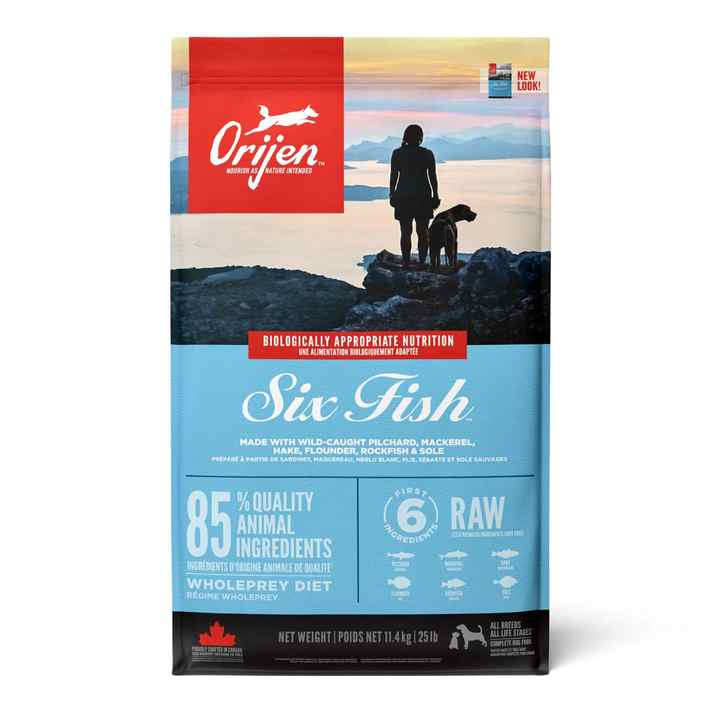 Orijen Six Fish Dog Food for All Breeds and Life Stages 11.4 Kg