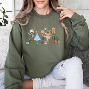 Christmas Sweatshirt for Women Custom Oversized Breathable Autumn Print Casual Pullover 100% Polyester - Product Image 4