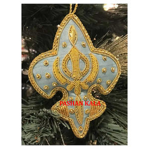 La conception la plus attrayante et la meilleure qualité de matériel de broderie Zari avec ornement suspendu de travail de perle pour la décoration de la maison - Product Image 1