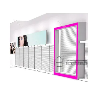 Özelleştirilmiş Modern Salon mağazası mobilya duvara monte peruk sergileme rafı saç raf mağaza manken peruk ekran için