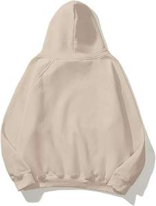 Sudadera extragrande de invierno para mujer, tejido de algodón suave, diseño liso con puños y dobladillo acanalados, estilo minimalista - Product Image 5