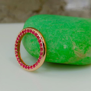 Anillo de Plata de Ley 925 con Rubí, Joyería Fina de Fabricante a Bajo Precio - Product Image 1