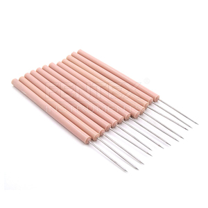 Aguja de limpieza con mango de plástico, paquete de 12 instrumentos de laboratorio biológico para estudiantes - Product Image 1