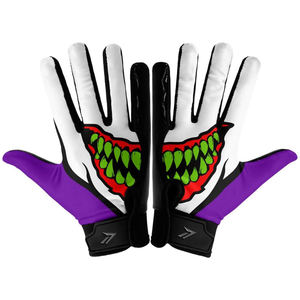 Guantes de Fútbol Americano con Palma Adhesiva Joker Design, Guantes de Fútbol Americano de Primera Calidad para Línea, Palma Adhesiva, Venta al por Mayor - Product Image 1