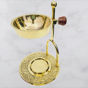 Brûleur d'encens indien fait à la main couleur or en laiton taille et forme personnalisées brûleur d'encens pour les parfums d'intérieur fournisseur en gros - Product Image 2