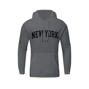 High Quality 100% Cotton Thick Pullover <b>Sweatshirt</b> Printing and <b>Embroidery</b> OEM Custom Blank Hoodies Men - Product Image 2