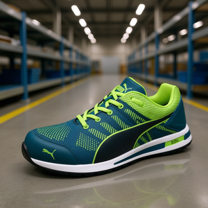 Elevate Knit Low Safety <b>Shoe</b> in Green Size 45 W.11 Blue/Green S1PS ESD FO HRO SR - Product Image 3