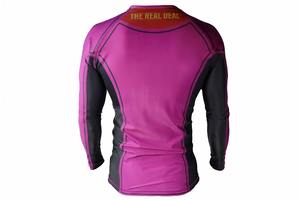 Fabriqué en usine plaine teint hommes Rash Guard Anti-UV UPF50 Compression transfert de chaleur manches complètes personnalisable respirant séchage rapide - Product Image 3