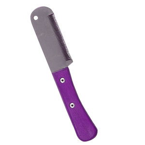 Cuchillo Profesional para Peluquería Canina, de Acero Inoxidable con Mango de Madera, Portátil, de Lujo y Ecológico, en Oferta - Product Image 1